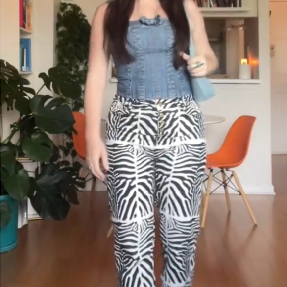 Vintage Marc Jacobs Denim Bustier Denim Crop Top - Picture 7 of 7